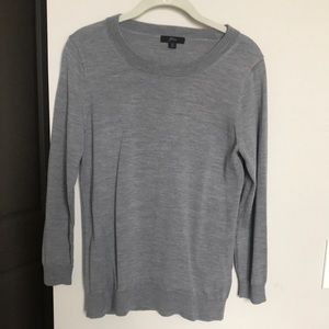 Grey JCrew Tippi Sweater